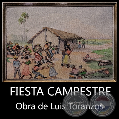 FIESTA CAMPESTRE - Obra de Luis Toranzos - c.1980
